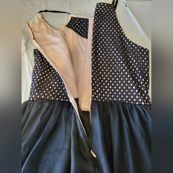 Francescas Elegant Black Lace Dress, Size Large - Picture 6 of 7